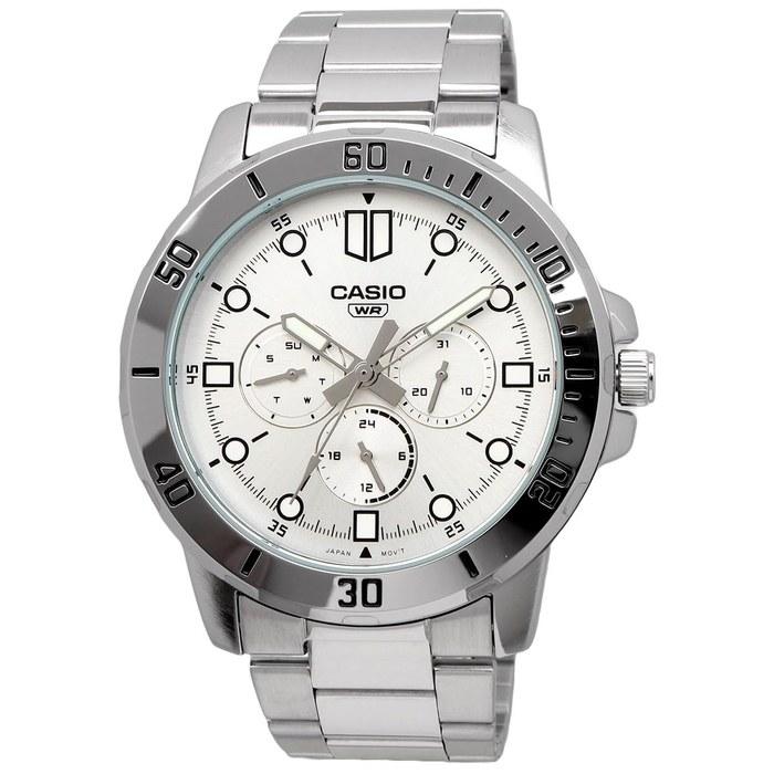 Casio Standard Quartz Men's Watch MTP-VD300D-7E Silver Metal Band