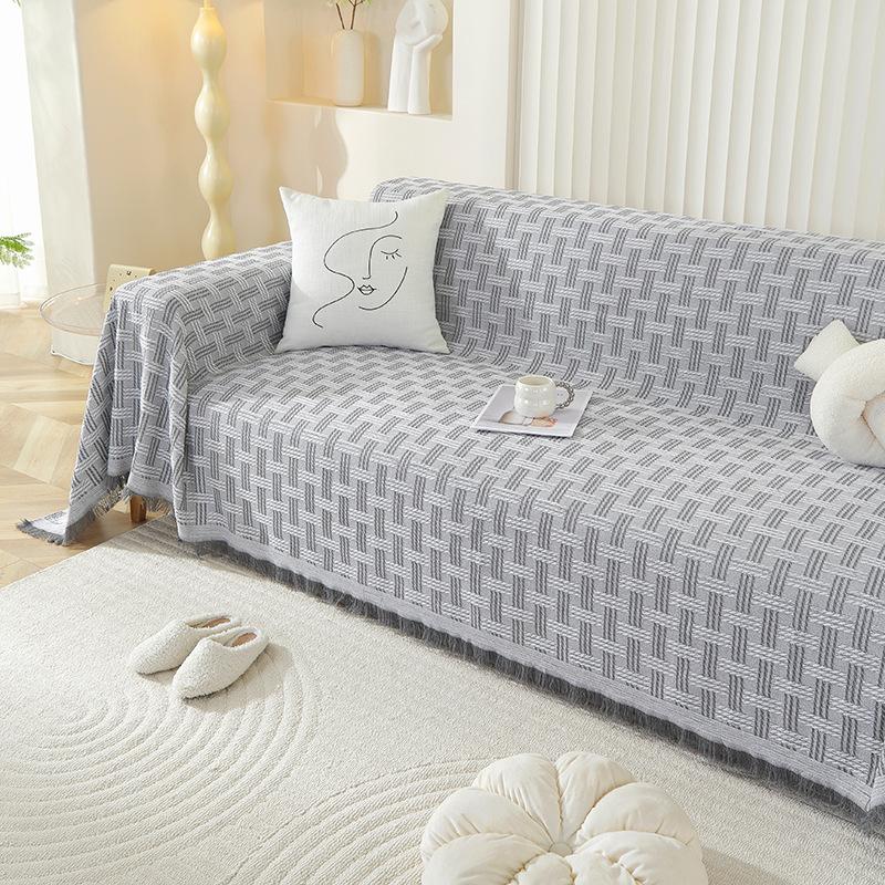 Скандинавский простой однотонный ins ветер чехол для дивана ткань универсальное полотенце для дивана на четыре сезона полный чехол универсальный всеобъемлющий чехол для дивана
