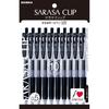 Zebra Sarasa Clip Gel Pens 0.5mm Black, 10-Pack - Smooth Writing Gel Ink Ballpen