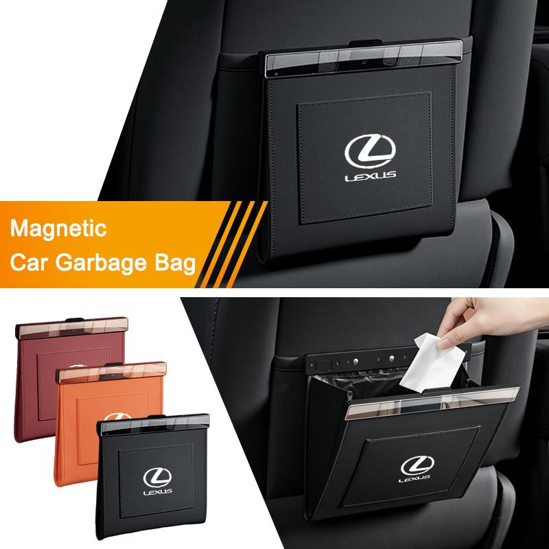 Magnetic Car Trash Can Folding Hanging Storage Bag For Lexus GX460 Ct200h IS250 ES 220D IS200 Fsport GS GX IS LS LX NX RX UX CT
