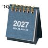 Mini Desk Calendar 2027 2026-2027, Oct 2026 to Dec Standing Flip Small Practical Gift for Students Professionals Calendar, 14 Monthly Desktop