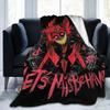 Hazbins Hotels Alastor Anime Blanket Flannel Summer Lucifer  Multifunction Super Warm Throw Blanket for Bedding Couch Quilt