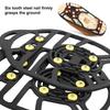 Шипы для ледовой езды Противоскользящие башмаки Шипы для захвата 6 стальных шипов Кошки для ходьбы на открытом воздухе