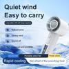 Handheld Cooling Fan 100-Speed Adjustable LCD Display USB Rechargeable Cooler Fan Summer
