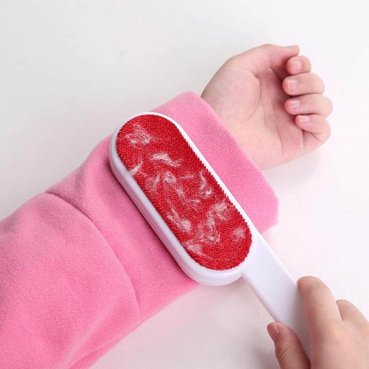 Щетка для волос Электростатическая сухая стирка Удаление волос Всасывающий диван Щетка для волос для домашних животных Дуплексная тканевая щетка для пыли