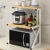 Microwave Oven Rack Shelf Kitchen Countertop Oven Rack Organizer Seasoning Storage Rack Holder Household Stand Storage Furniture