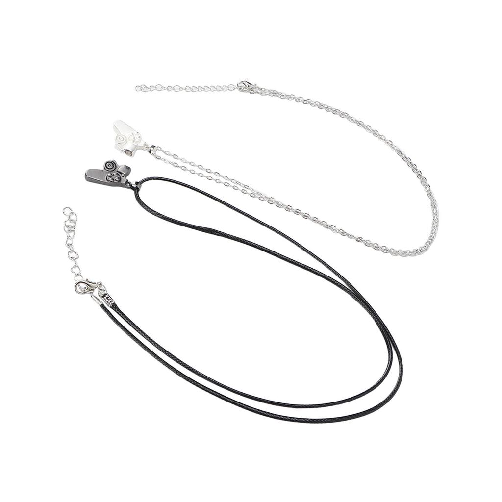 2pcs Exquisite Matching Controller Necklaces Magnetic Pendants Necklace Valentine s Day Necklace
