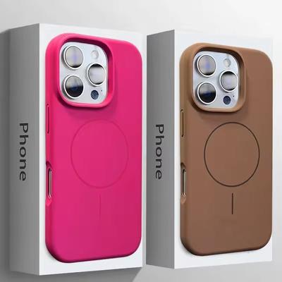 2025 Жидкий силиконовый магнитный чехол для iPhone 16 15 14 11 12 13 Pro Max Plus Беспроводная зарядка Мягкий чехол