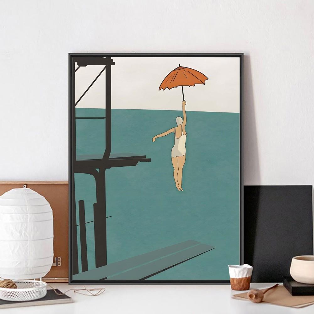 Морской Серфинг Пляжные Постеры Настенное Искусство Холст Принты Живопись Домашний Декоративный Винтажный Арт Постер Декорация Гостиной Спальни