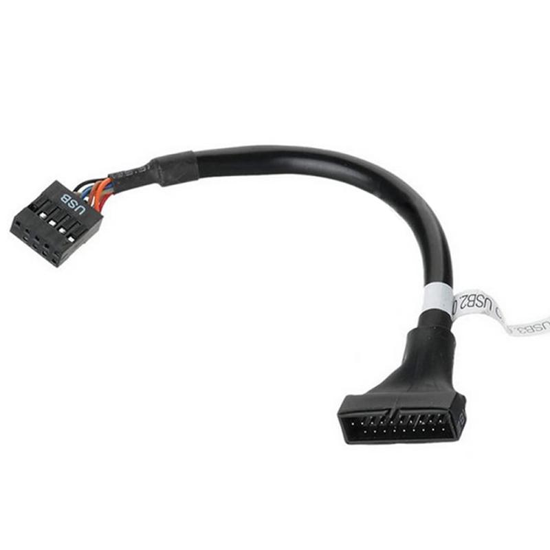 19/20 Pin Usb 3.0 Female To 9 Pin Usb 2.0 Male Motherboard Header Adapter Cord