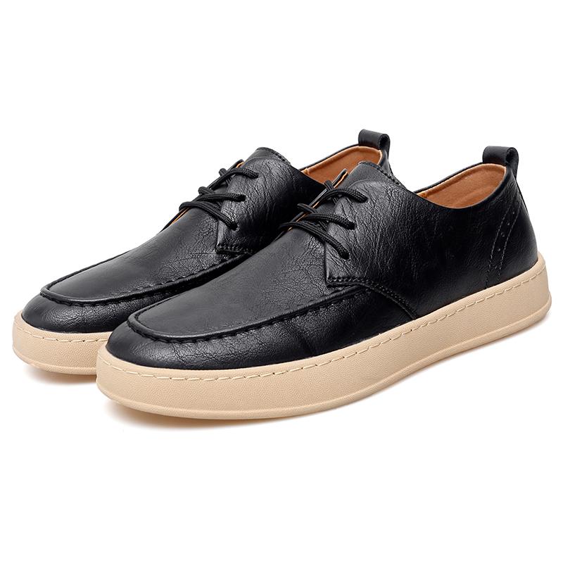 Модная повседневная мужская кожаная обувь Удобное качество Уличный досуг мода вечеринка Повседневная офисная и деловая мужская Обувь горячих продаж