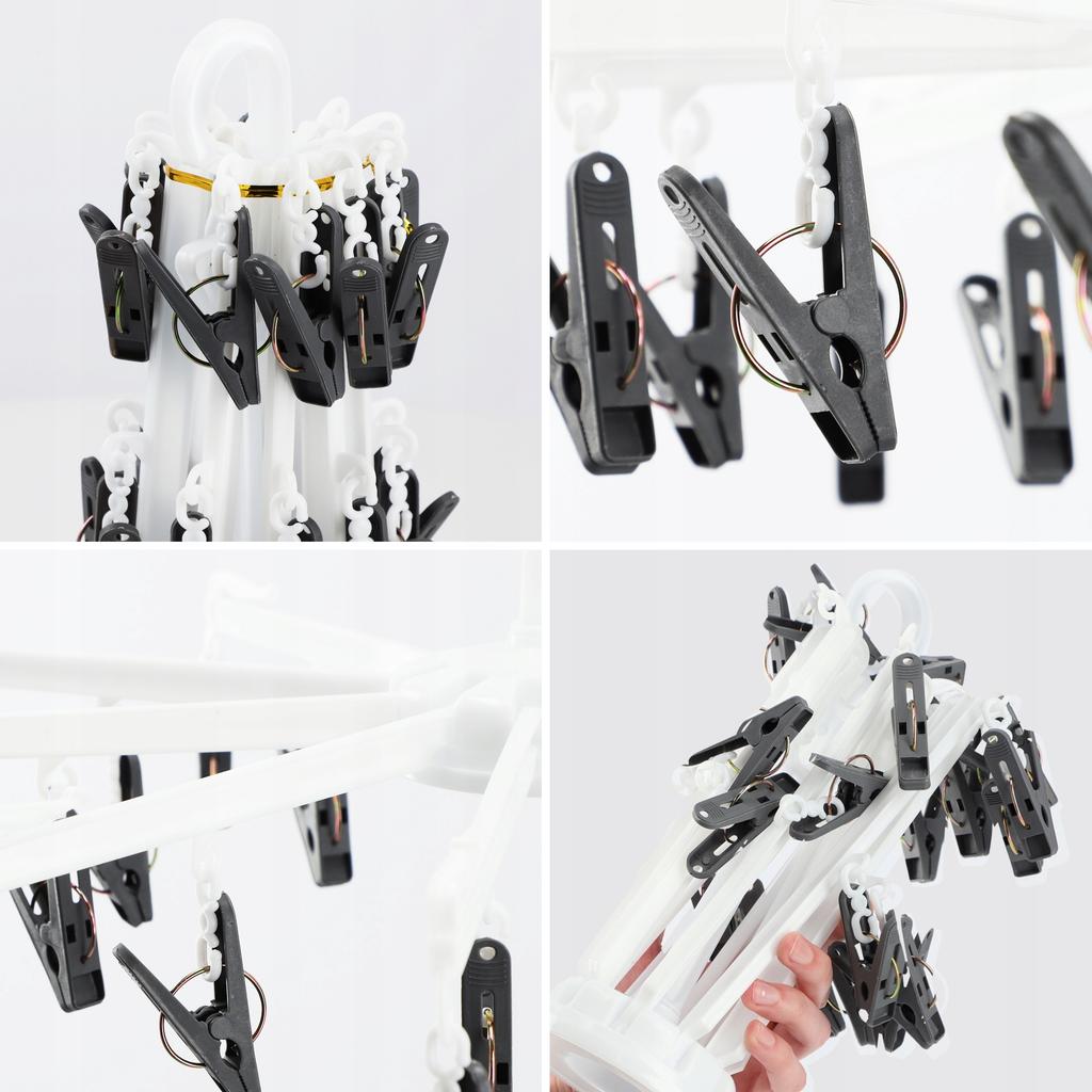 KADAX Сушилка Вешалка для Белья Носки Стирка Носки 16 Прищепок Карусель