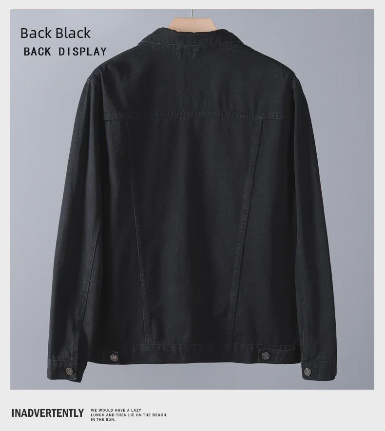 Мужская модная джинсовая куртка свободного кроя - коллекция весна/осень 2023 г., большой размер, высокое качество