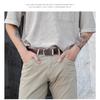 Новый мужской ремень Business Casual в гонконгском стиле Ретро-тренд Ремень с пряжкой-пином Студенческий Универсальный Широкая версия Пояс