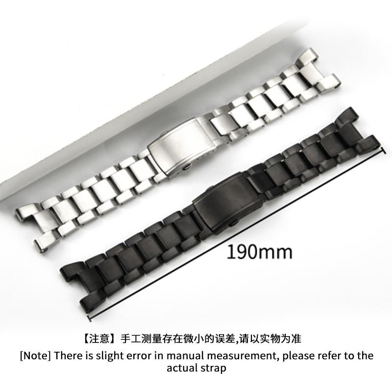 Для Casio GST-B100 26x 14 мм Вогнутый Интерфейс Нержавеющая Сталь Двойная Застежка-Бабочка Ремешок для Часов Мужской 210D/100D/S110d/330/W300 Ремешок