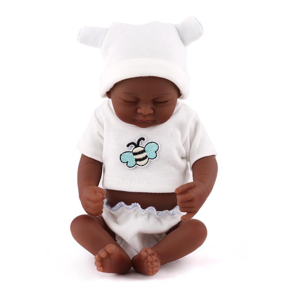 28cm Black Skin Mini Reborn Baby Doll