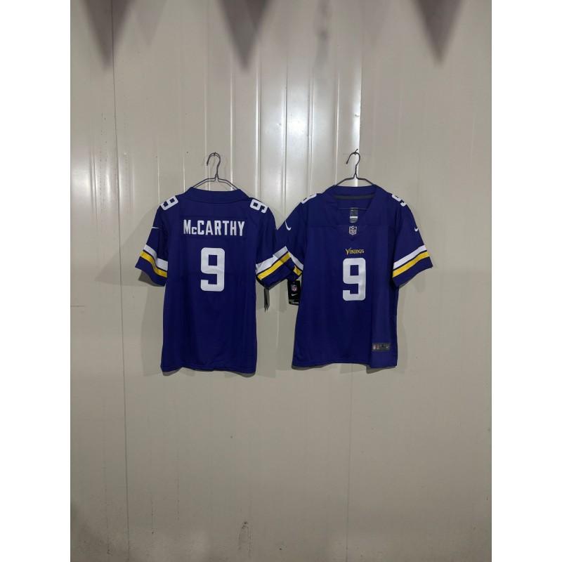 Kids Minnesota Vikings NFL Embroidered Jersey Cotton Blend Sportswear Football Fans