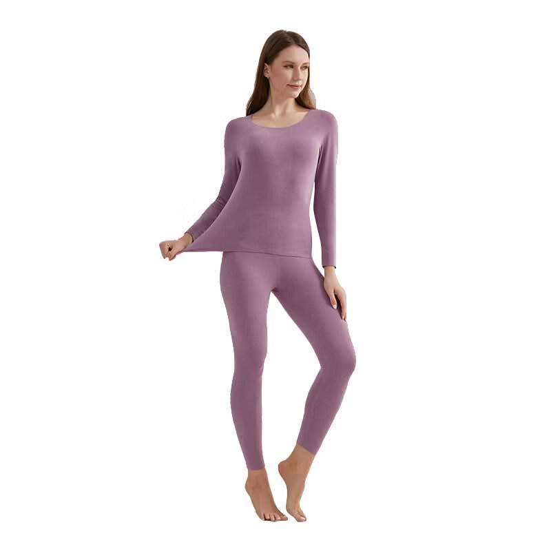 Hengyuanxiang Women's Anti-Bacterial Seamless Thermal Underwear Set