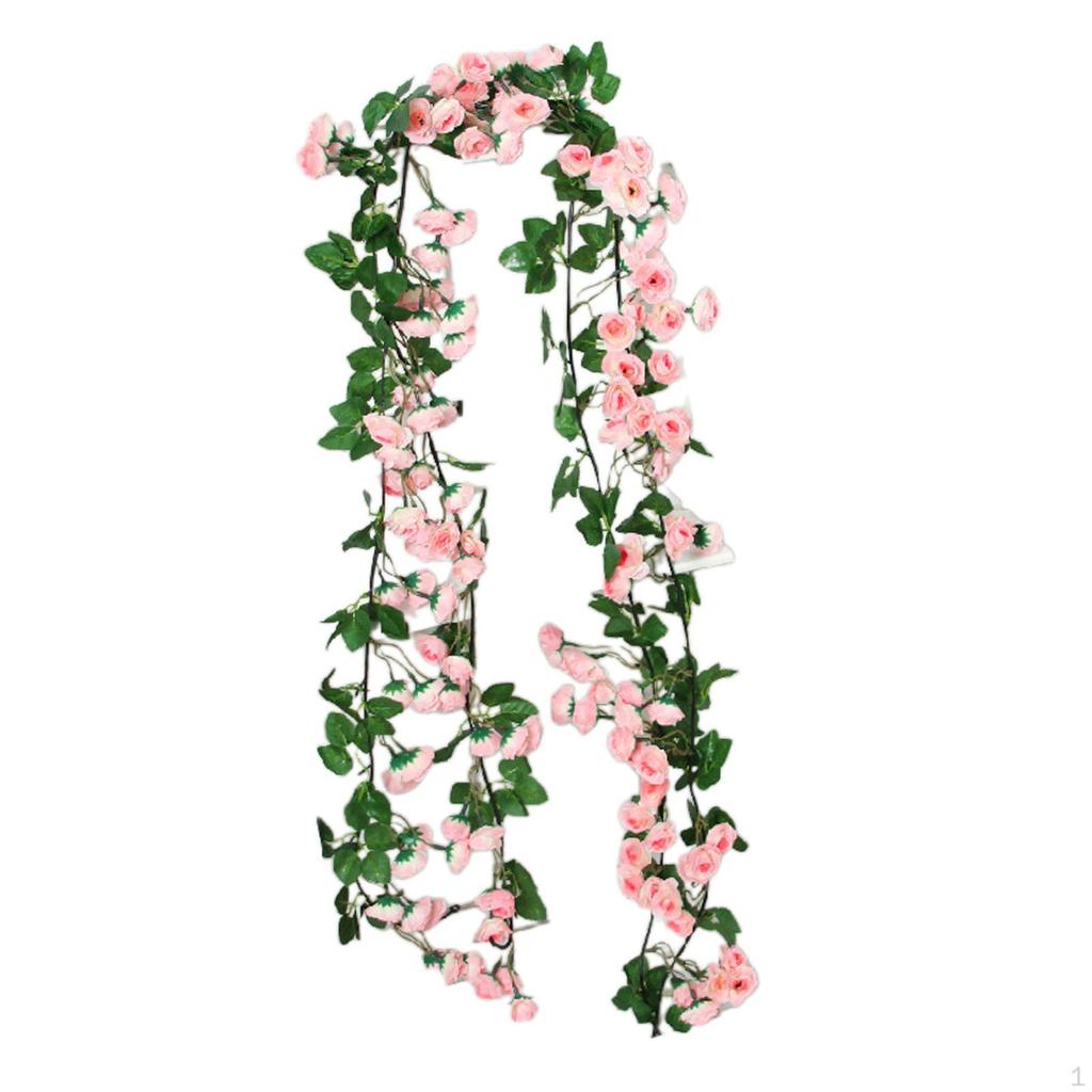 Искусственный декор из розовой лозы для украшения дома
