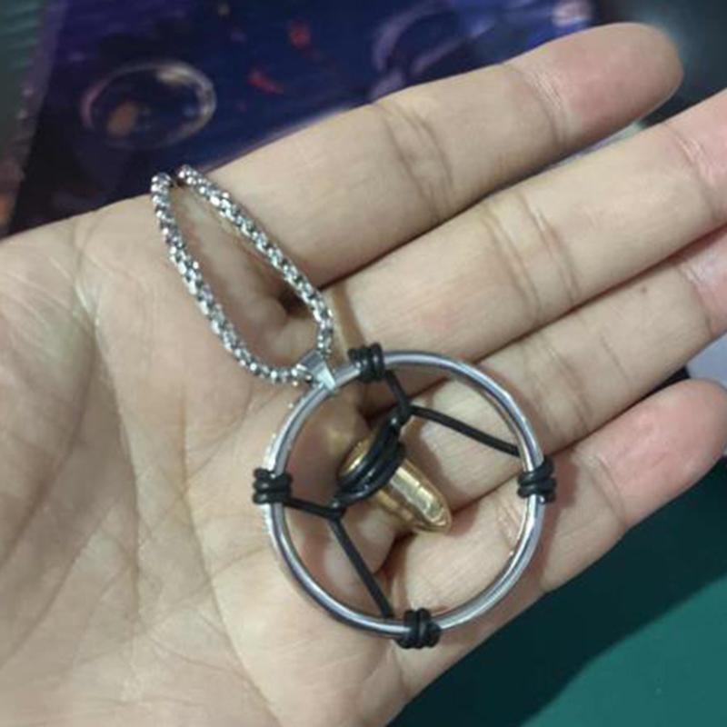 Игровой панк косплей ожерелье унисекс киберпанк металл ретро пуля кулон карнавальная вечеринка ювелирные изделия аксессуары подарок