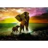 5D DIY Diamond Painting Animal Elephant Rhinestone Picture Full Diamond Embroidered Elephant Mosaic Art Furniture Decoration