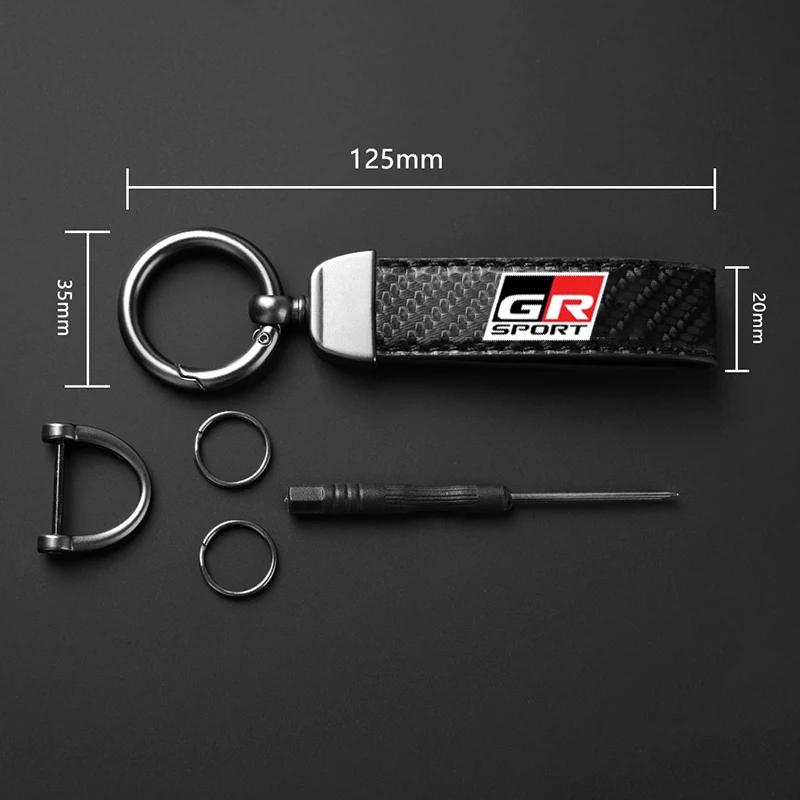 Брелок для ключей автомобиля для Toyota GR Sport RAV4 C-HR Supra Yaris 86 Corolla Camry Highlander Avensis Prado Prius Аксессуары