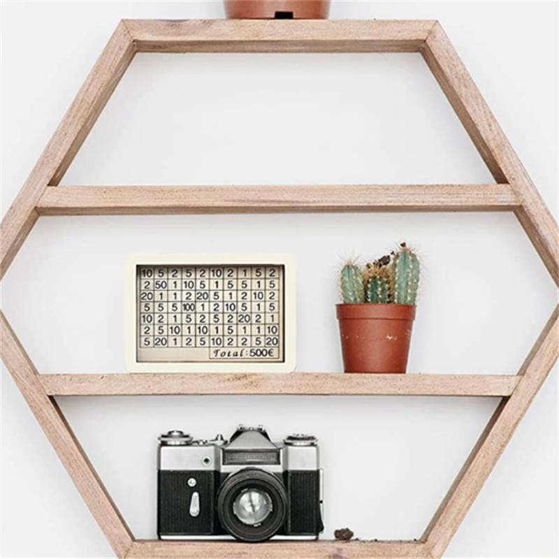 Копилка для денег 500/1000/2000/3000/5000/10000 евро, деревянная копилка для денег, многоразовая копилка с копилками для целей и чисел