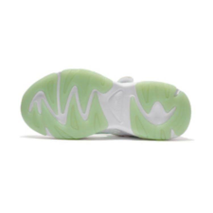 Li Ning Kids Sports Lifestyle Series Fashion Casual Low-Top Sneakers Детские кроссовки Standard-White Fluorescent-Water-Green YKCS136-4