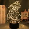 Kono Subarashii Sekai ni Shukufuku O Night Light Megumin Aqua Рисунок Цвета Меняющаяся настольная лампа Аниме Подарок