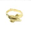 Elegant Korean Style S925 Open Adjustable Ring For Women With Unique Geometric Design