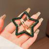 Starry Five-Pointed Star Hairpin for Women, Elegant Light Luxury Side Bangs Hair Clip.