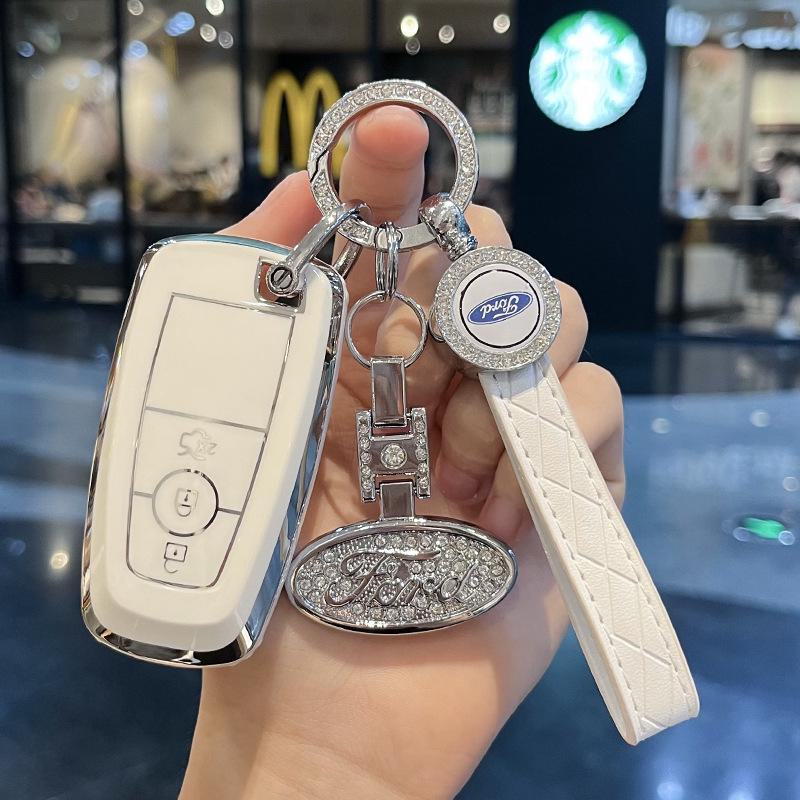 Металлический чехол для ключа Ford Mondeo, Explorer, Focus - стильная мужская сумка с пряжкой-ракушкой