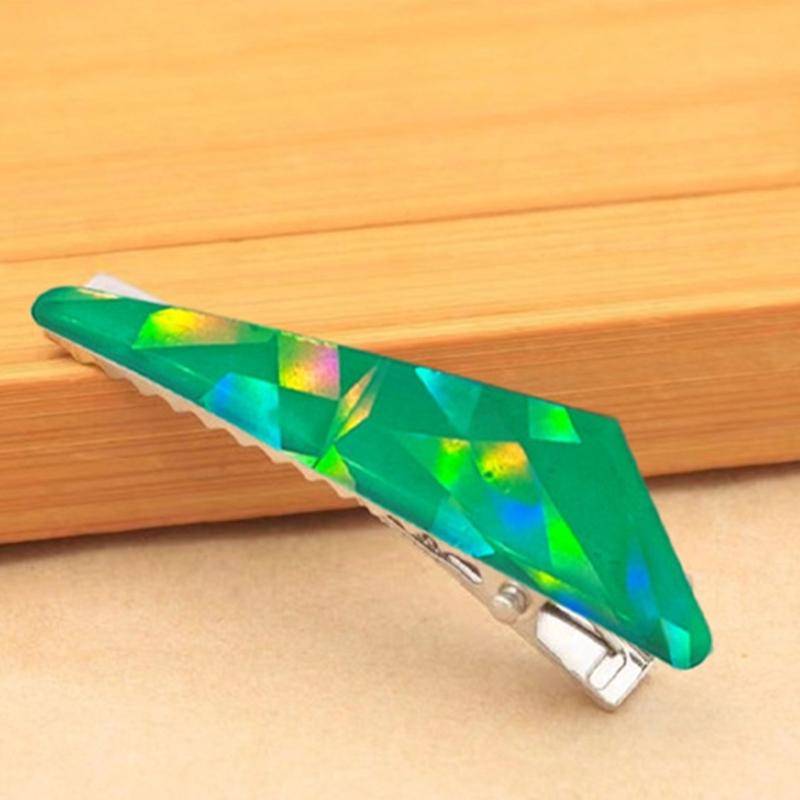 Форма для смолы для заколок для волос, красочная голографическая форма для литья эпоксидной смолы для DIY поделок, закладок, заколок для волос, изготовления ювелирных изделий