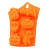 Silicone Halloween Ghost Pumpkin Baking Mold Non-stick Chocolate Jelly Fudge Cake DIY Baking Mold with Skull Bat Ghost Shape