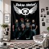 Настенный гобеленTokio Hotel Арт Подвесная ткань Декоративное фоновое покрытие для украшения комнаты