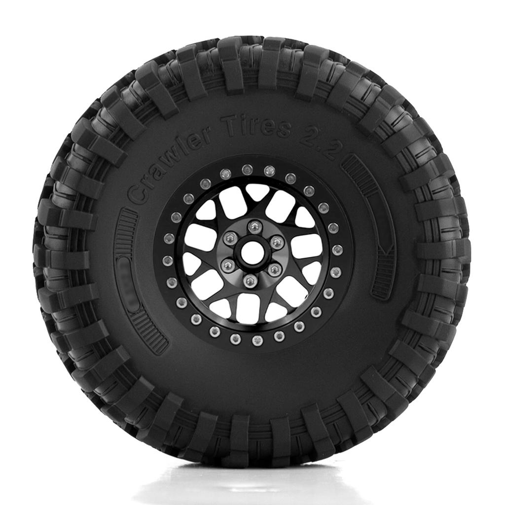 4PCS 1.9Inch Remote Control Crawler Tires 130mm Tyre Replacement for D90 D110 AXIAL SCX10 II III CAPRA TRAX 4 TRAX 6 1