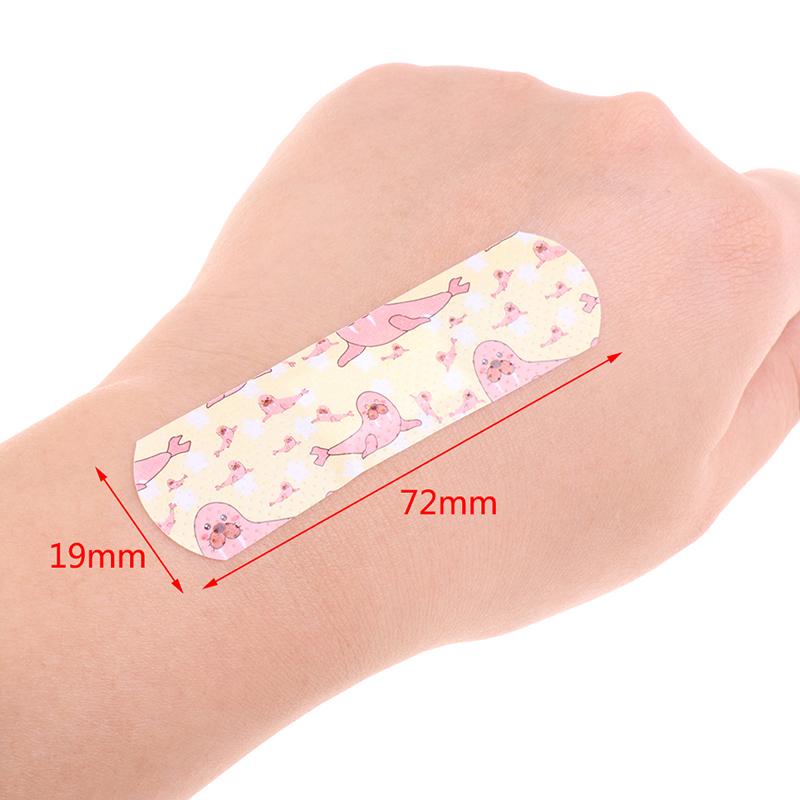 120Pcs/Set Band-Aid Pattern Adhesive Plaster Bandage Breathable Waterproof Stick Bandaids Cartoon Kawaii Band Aid