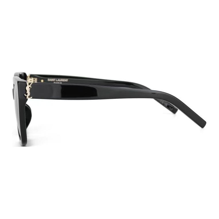 Saint Laurent Logo Square Sunglasses Women sunglasses Black SLM143/F-001