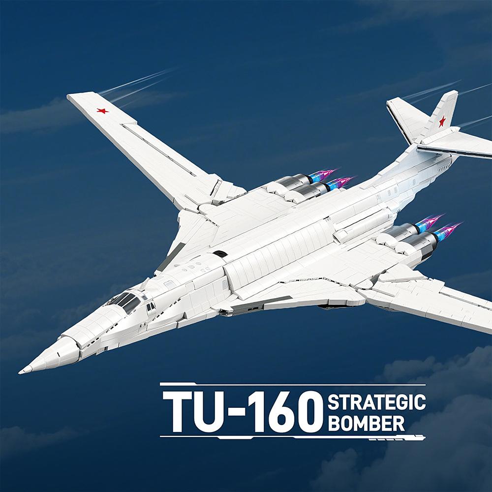Военный Самолет Ту-160 Бомбардировщик Модель Самолета Строительные Блоки Модульные Наборы для Сборки Кубики Игрушки Рождественские Подарки Для Декора Комнаты