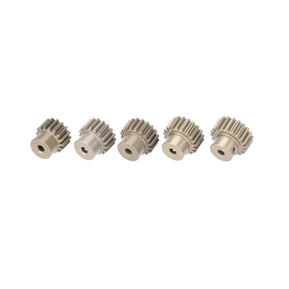 5pcs 3.175mm 32DP 16/17/18/19/20T Metal Pinion Motor Gear Aluminum Pinion Motor Gear for 1/10 RC Model Car