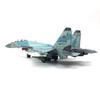 1:100 Metal Blue SU-35 Super Flanker Heavier Aircraft Model Simulation Fighter Aviation Military Science Display Model