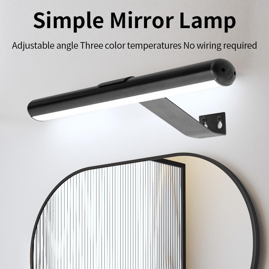 3600 мАч Лампа для подсветки картин Магнитный сенсорный ночник Портрет с пультом Диммирование 3 цветов Беспроводной настенный светильник для гостиной