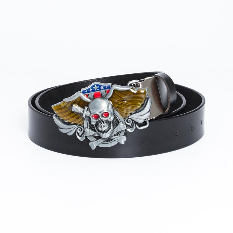 Модный мужской черный ремень с гладкой пряжкой из воловьей кожи шириной 3,8 см, персонализированный современный молодежный ремень