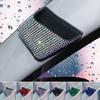 Car Storage Box Rhinestone Patterned Self Adhesive Plastic Faux Crystal Shiny Mobile Phone Sunglass Coin Key Card Case for Car