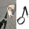 1 шт. нейлоновый автомобильный ремень безопасности для домашних животных, поводок, ремень безопасности «два в одном», регулируемый ошейник для собак, аксессуары для путешествий и прогулок для домашних животных
