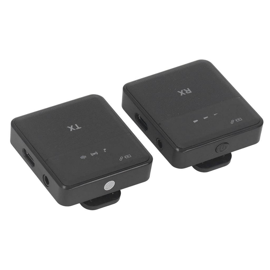 Wireless Lavalier Microphone Mini Portable Noise Cancellation Omnidirectional Pickup Strong Anti Interference Clip On