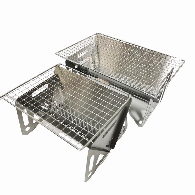 Detachable Stainless Steel Mini Small Grill Portable Outdoor Barbecue Grill Assembly Grill