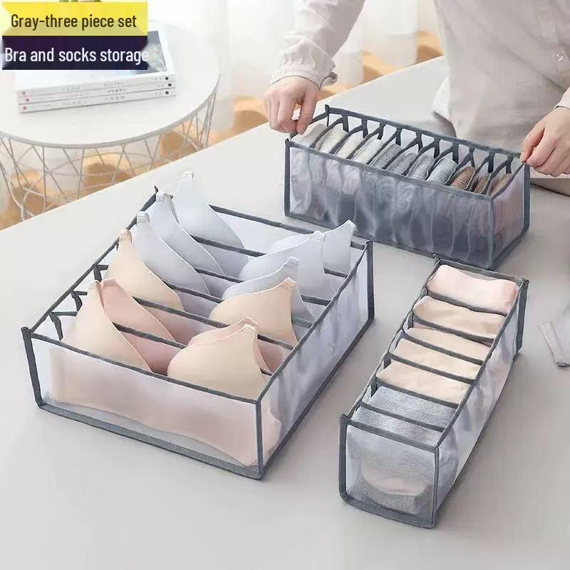 Clothing & Accessories Grid Organizer: Drawer-Type Storage for Jeans, Socks, and Underwear