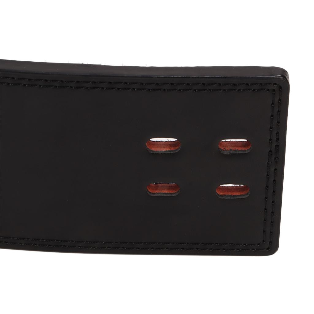 Мужской фитнес-пояс из коровьей кожи для тяжелой атлетики, силовой пояс, регулируемый пояс для бодибилдинга, протектор талии, черный