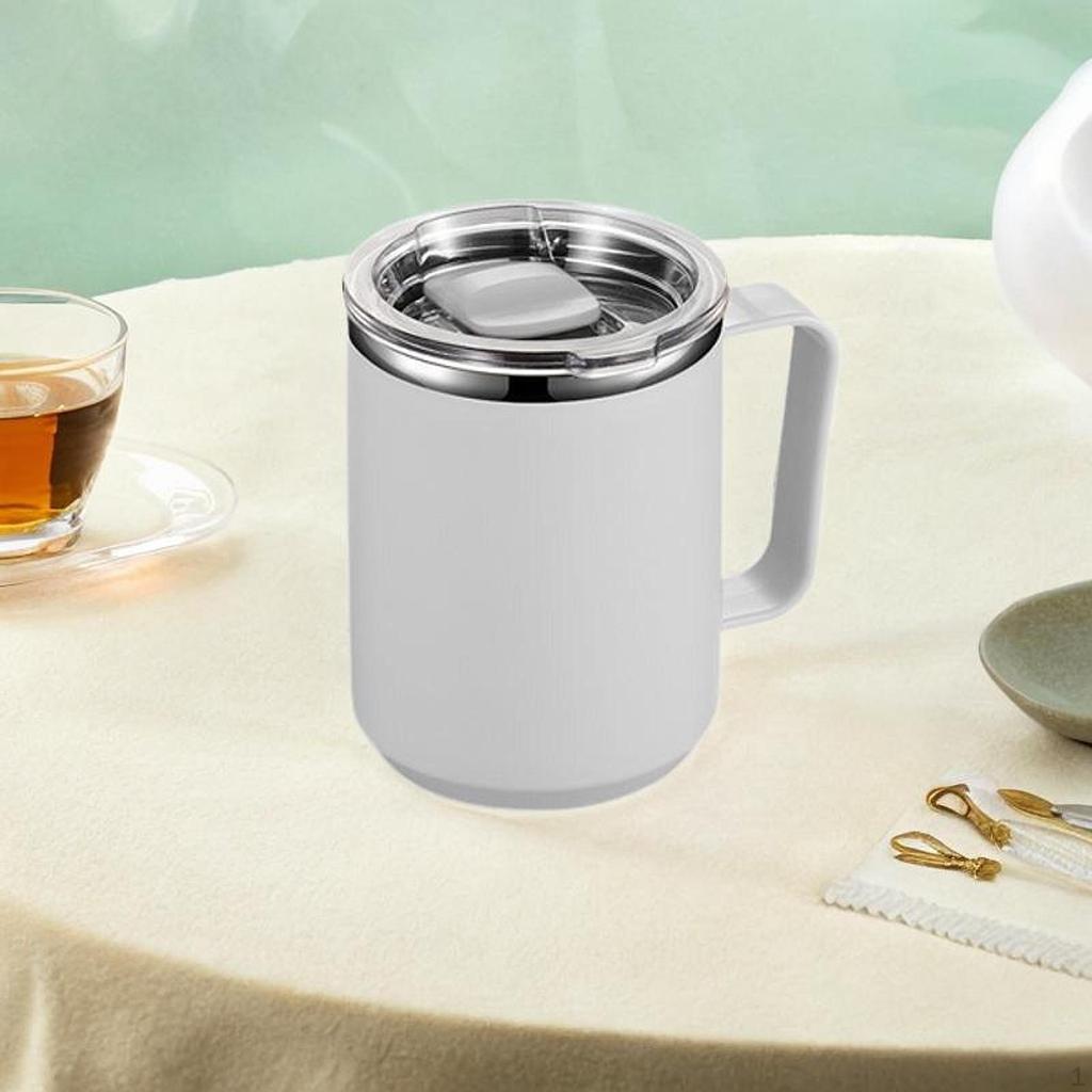 Кофейная кружка термос многоразовый двойной стенки герметичный с раздвижной крышкой для путешествий на вечеринку